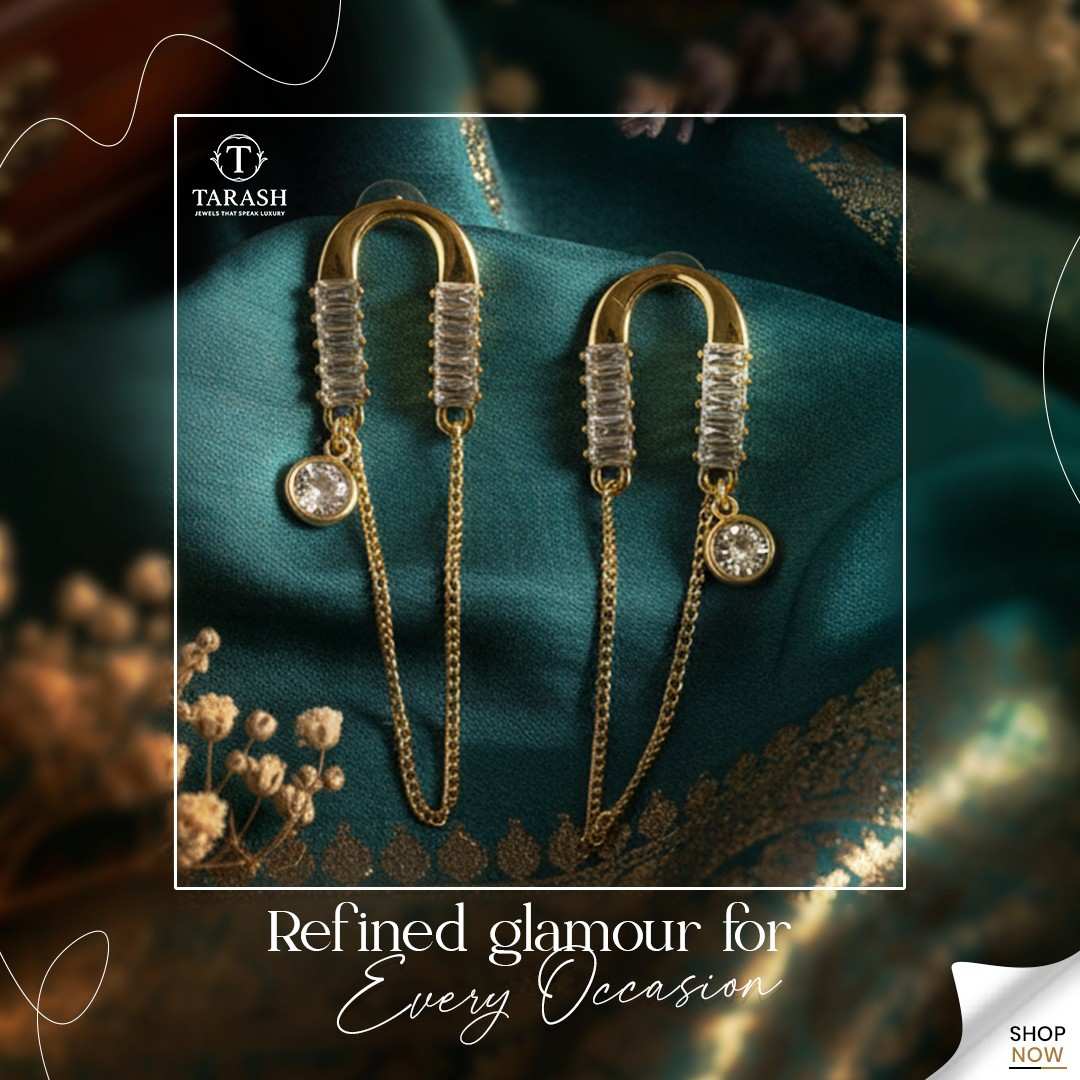 The Tarash 'Aura' Cascade Earrings